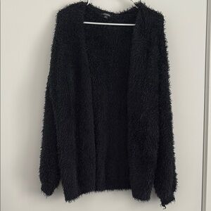 Wild Fable Navy Long Fluffy Cardigan Size M